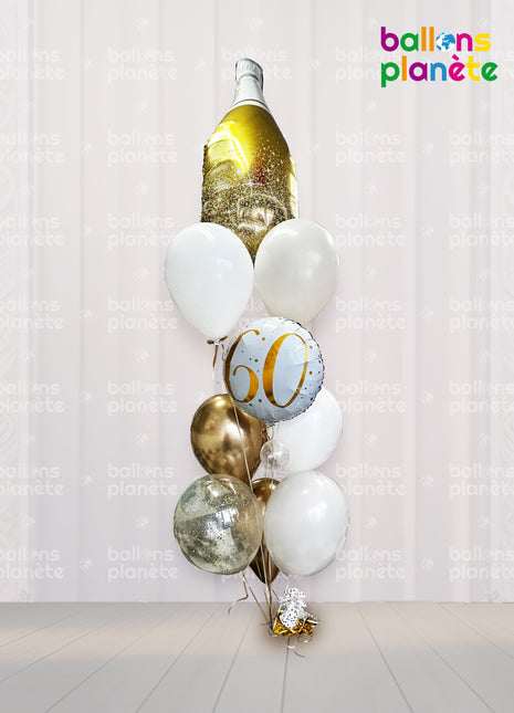 Bouquet de ballons « 60 ANS»