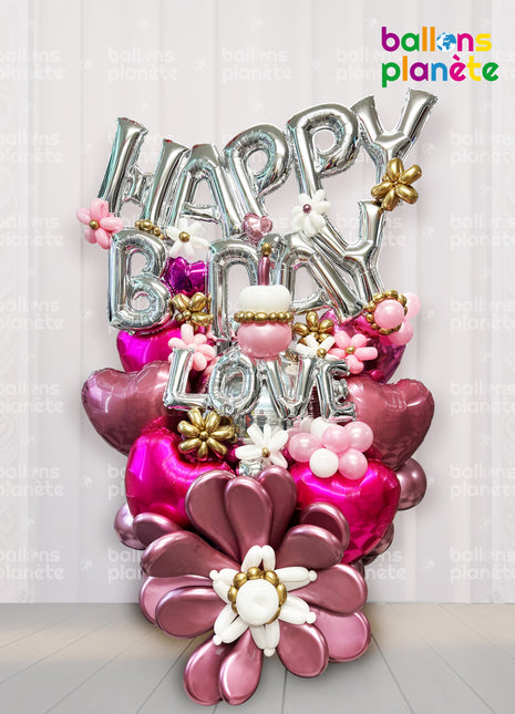 Bouquet de Ballons Personnalisé ''Happy Birthday''
