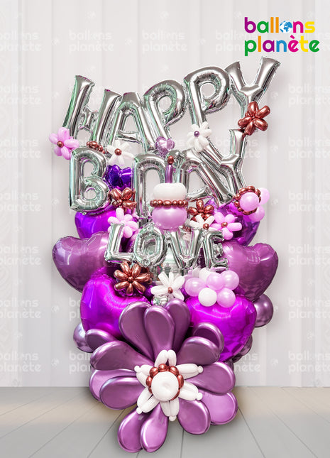 Bouquet de Ballons Personnalisé ''Happy Birthday''