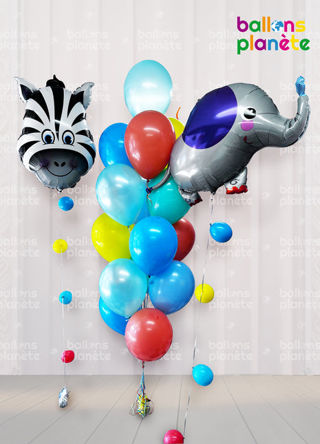 Composition de Ballons "Safari Amusant"