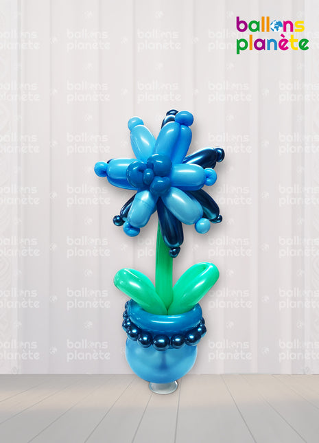Fleur en Ballons "Bleu Éclatant"