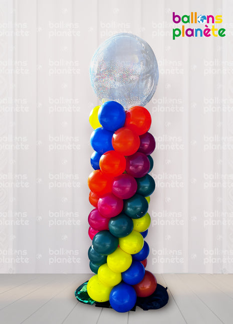 Colonne de Ballons "Arc-en-Ciel"