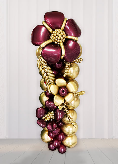 Colonne de Ballons "Fleur Élégante"