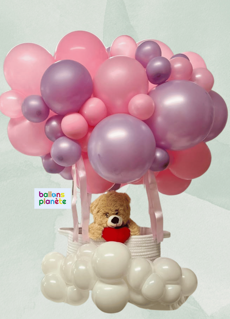 Décoration de Ballons "Montgolfier de Bonheur"