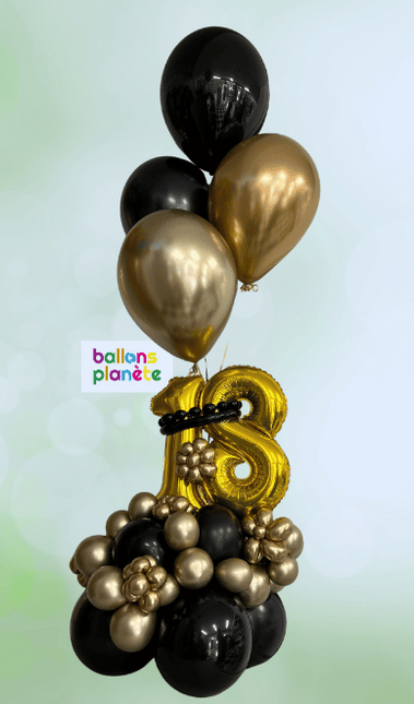 Bouquet Personnalisé 18 doré