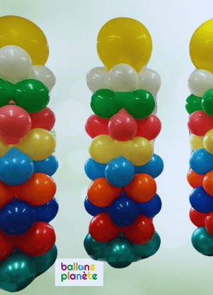 Colonne de Ballons "Couleurs Vives" !