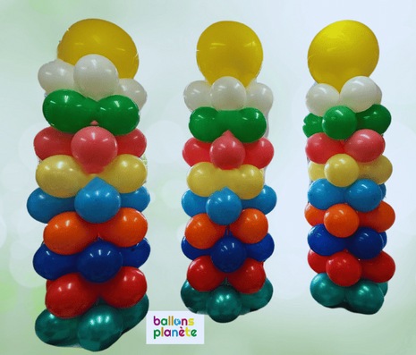 Colonne de Ballons "Couleurs Vives" !