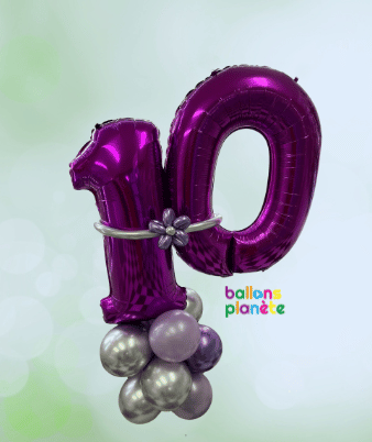 Bouquet Personnalisé mauve -10 ans