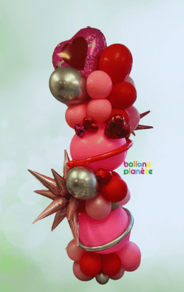 Colonne de Ballons "Cœur et Passion" !
