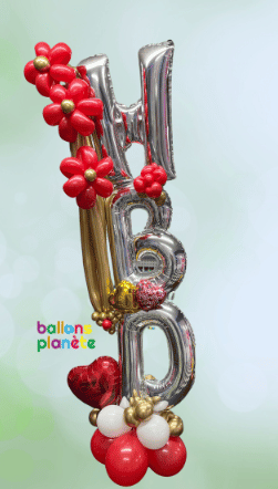 Décor de Ballons "HBD" (Happy Birthday) !