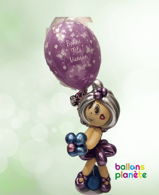 Bouquet de Ballons "Bonne Fête Maman"