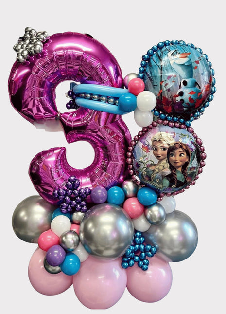 Bouquet Ballons Personnalisé Frozen