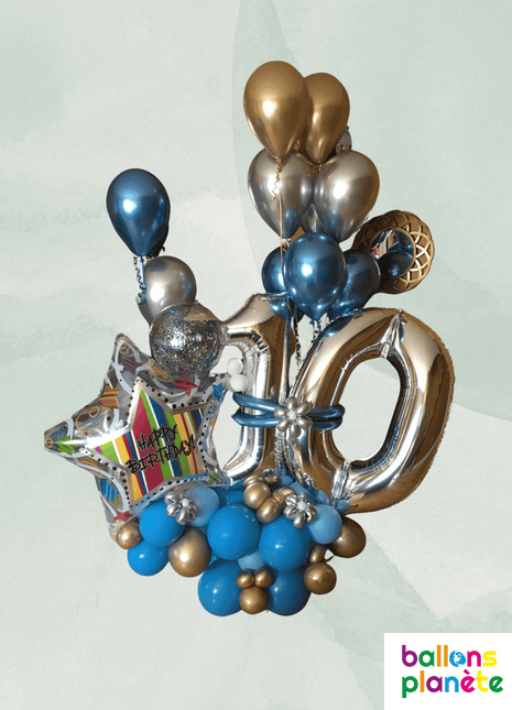Bouquet Personnalisé 10 bleu
