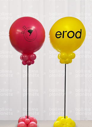 Piédestal Personnalisé avec Base de Support pour Ballons Personnalisé (Logo )
