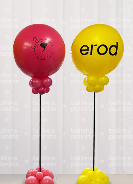 Piédestal Personnalisé avec Base de Support pour Ballons Personnalisé (Logo )