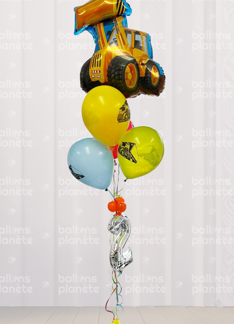 Bouquet de Ballons "Chantier en Fête"