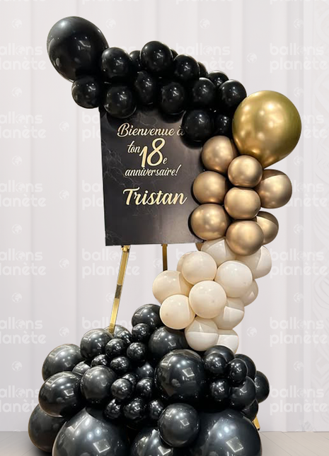 Décoration de Ballons "Bienvenu D'anniversaire "